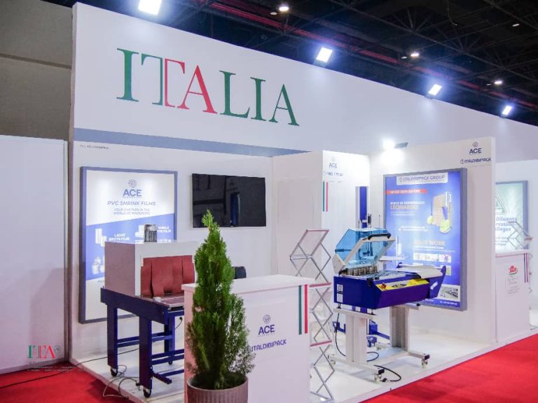 Padiglione Italia alla fiera Senepack 2024.