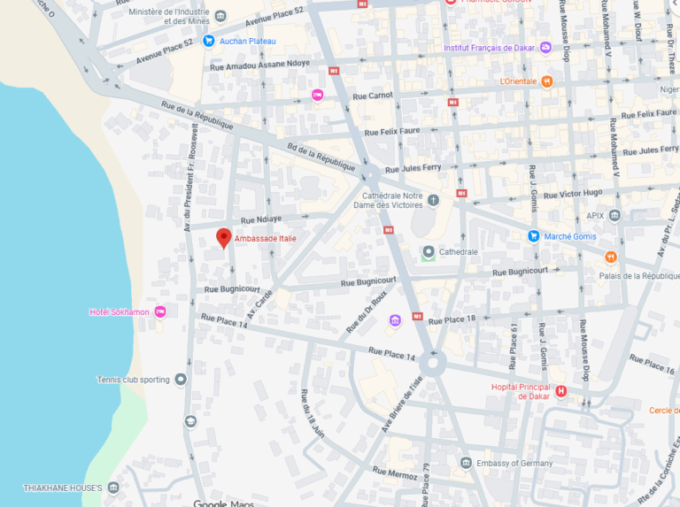 Localizzazione Ambasciata.